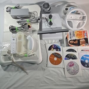 Nintendo Wii Console Bundle with Accessories and Games